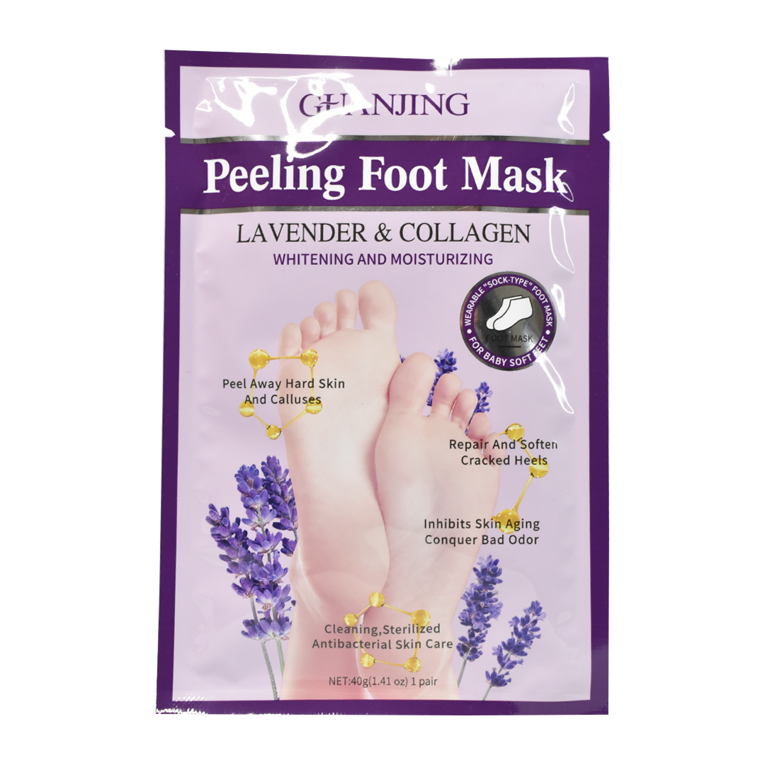 Mascarilla aclarante para pies guanjing morada