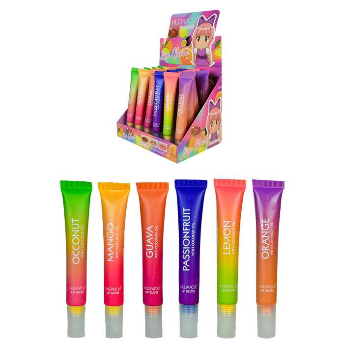 Brillo labial hudavioji con aceite de coco