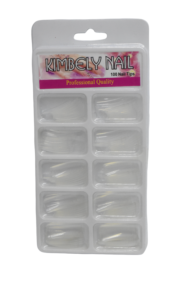 Kit de uñas Kimbely Nail transparentes 100u