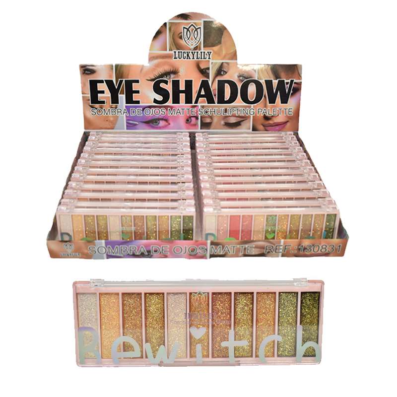 Sombra para ojos glitter Lucky Lily 11 colores