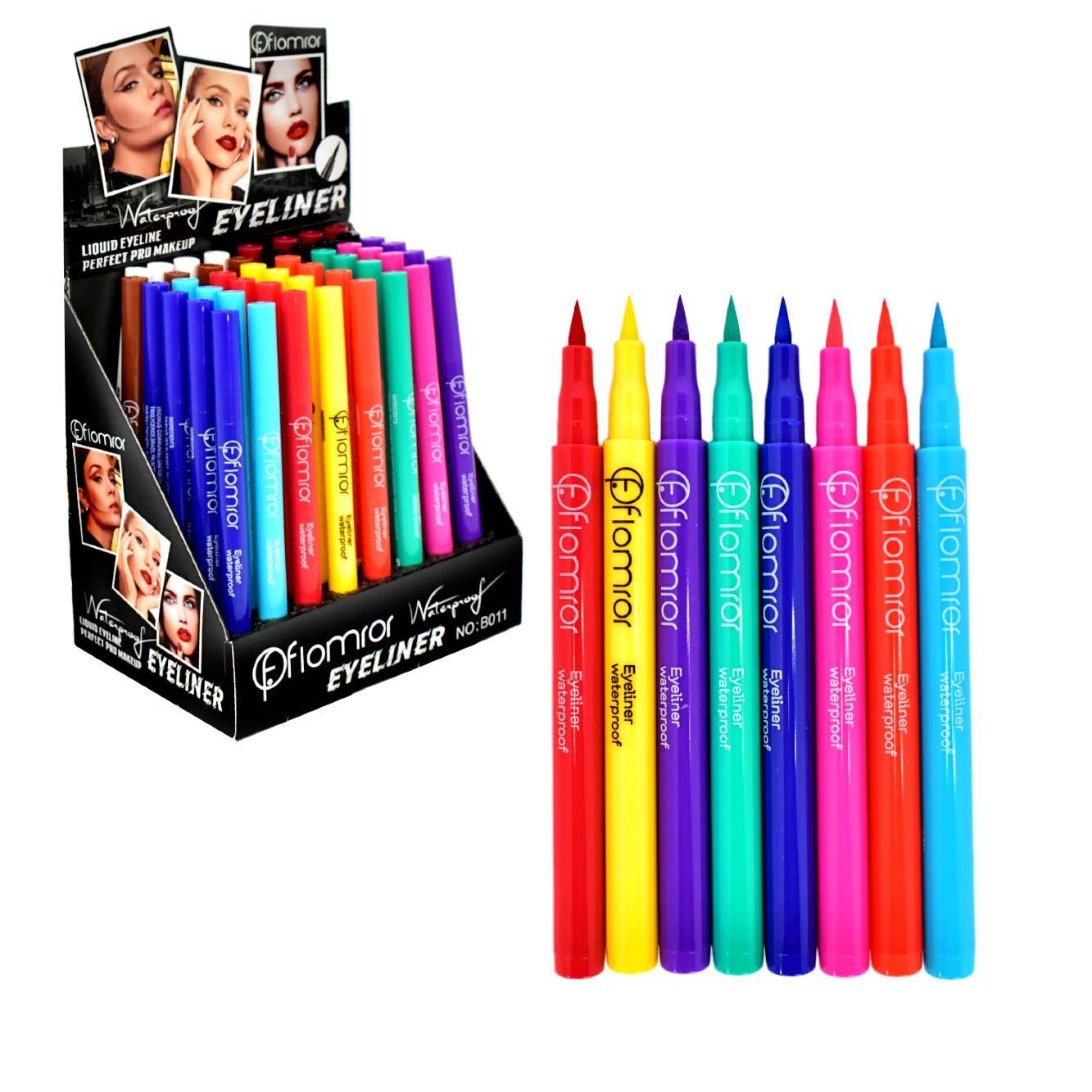 Delineador para ojos de colores Waterproof Flomror