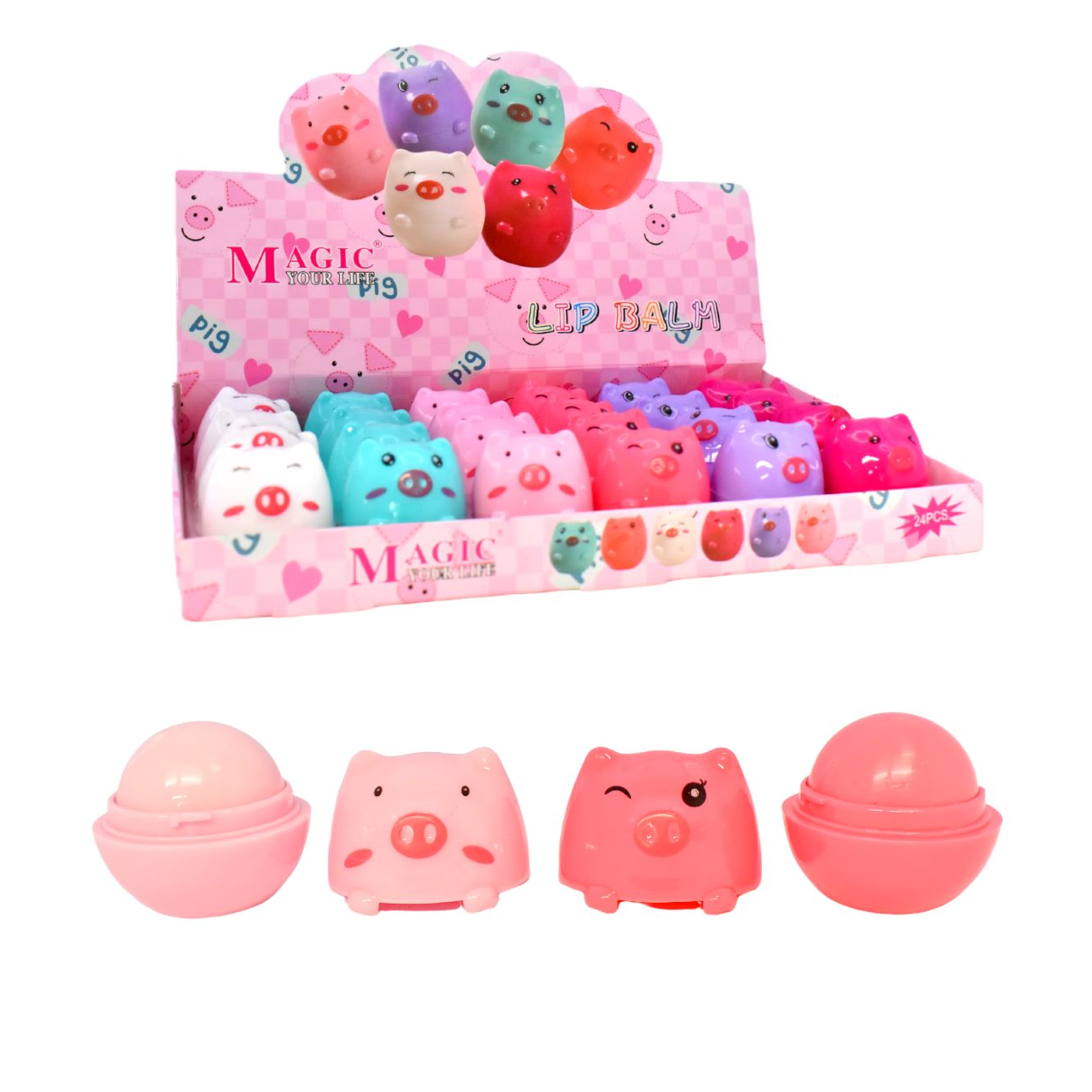 Bálsamo Magic en diseño de cerdito.