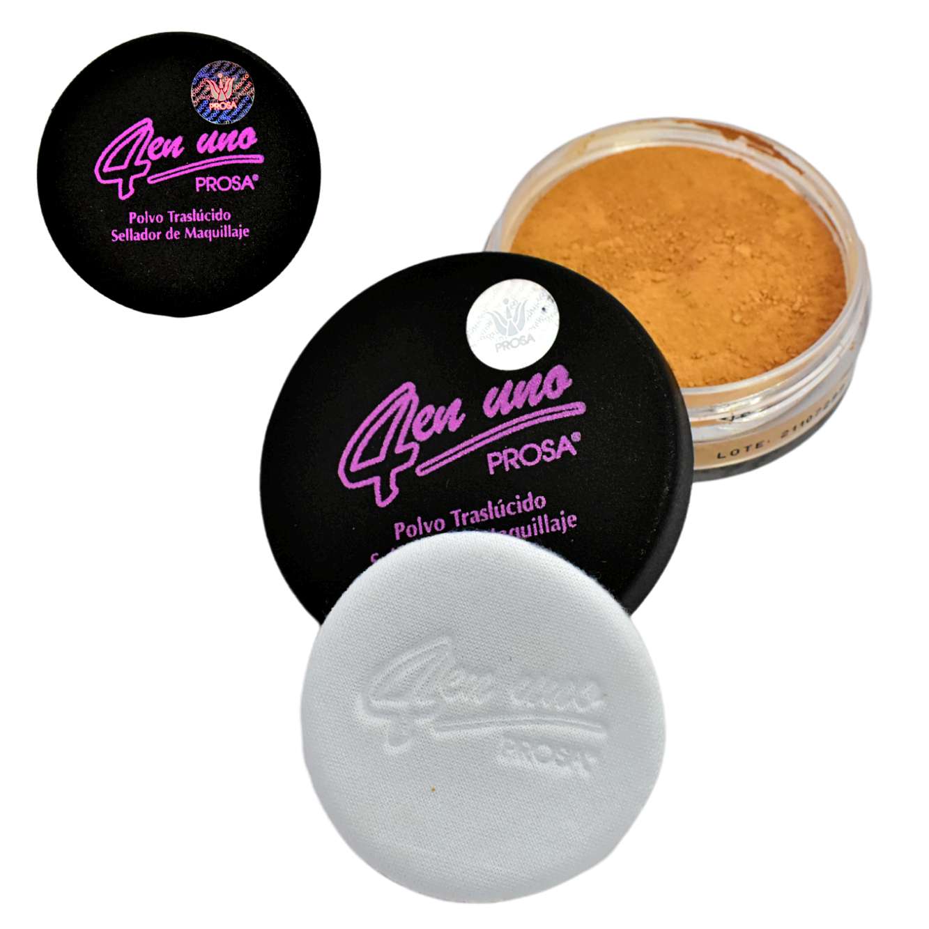 Polvo suelto traslúcido sellador de maquillaje Prosa Natural 3