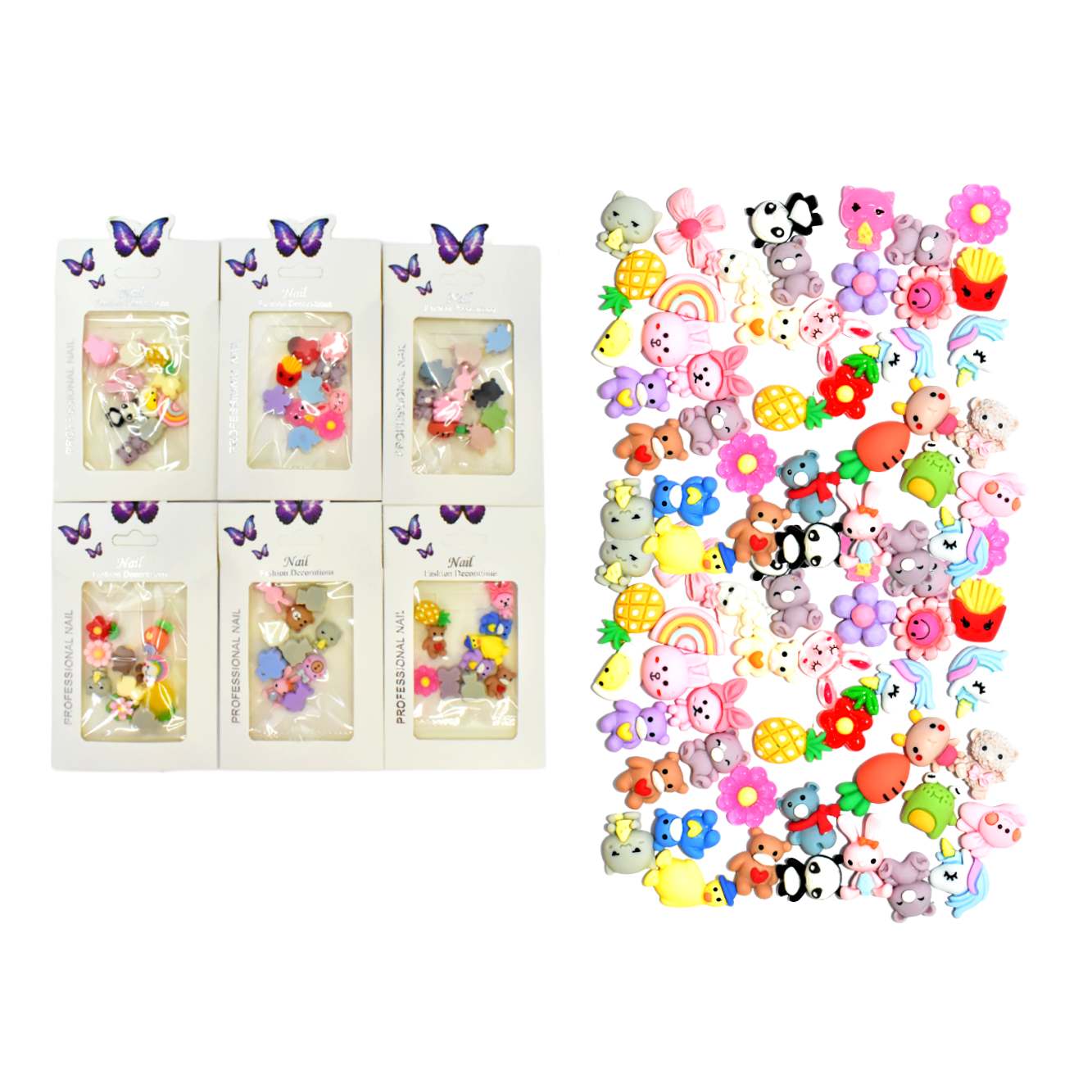 Decoración para uñas diseño Kawaii 3D Nail Fashion Deeorntions