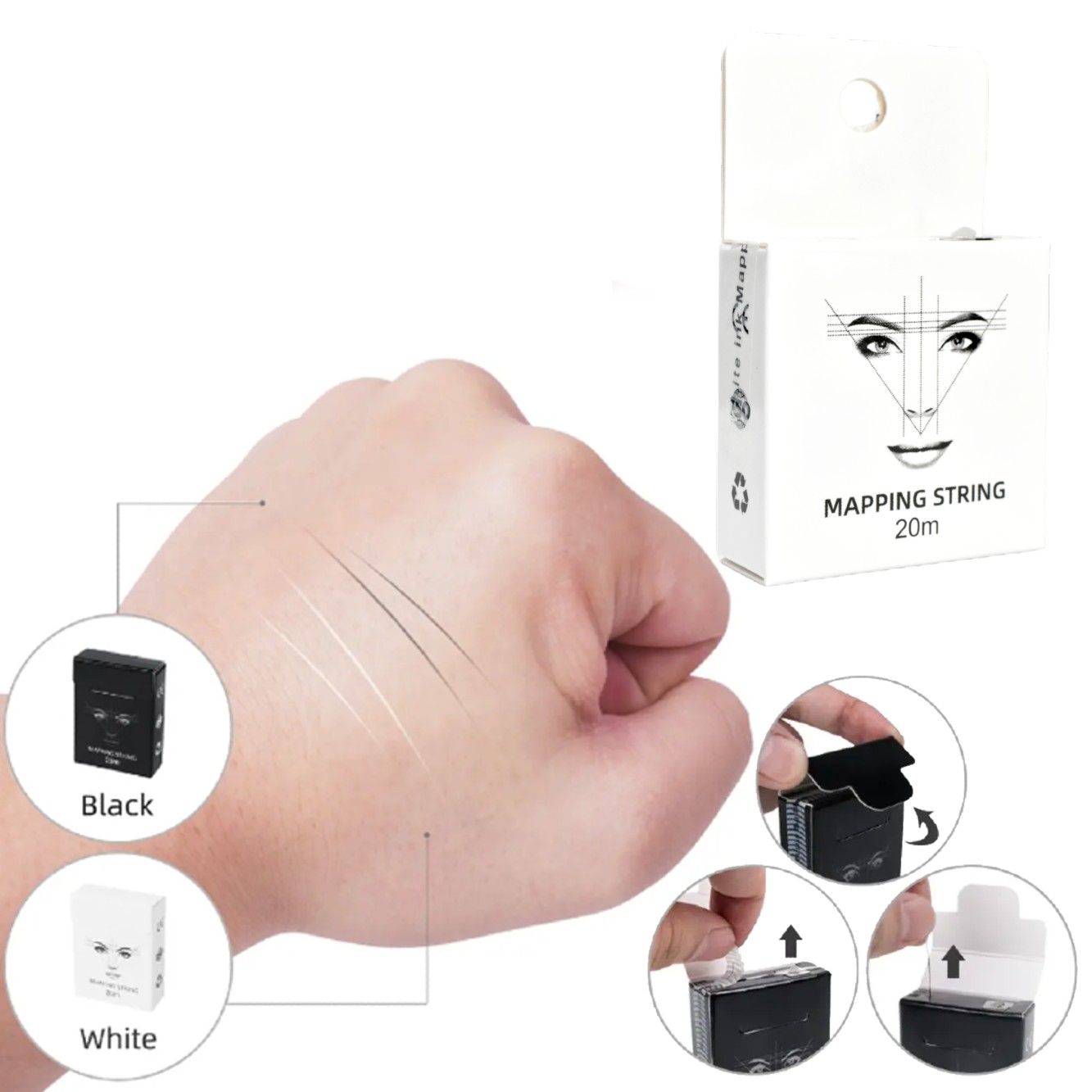 Hilo Color Surtido Para Dar Forma A Las Cejas - Imagen 2