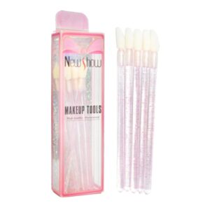 Set De 10 Hisopos Para Labios Y Pestañas New Show Caja Rosa