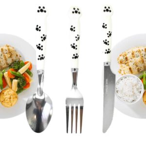 Juego De Cubiertos De Acero Inoxidable Con Caja Transparente