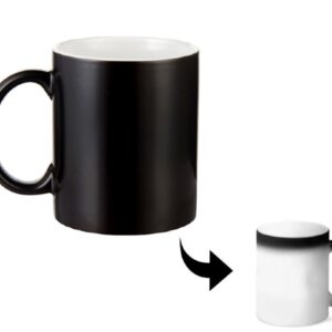 Taza Magica De Ceramica Negro A Blanco