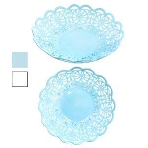 Cesto Plastico Agujeros De Flores Colores Surtidos