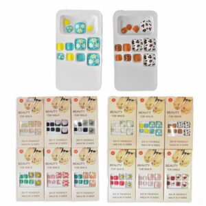 Uñas Press On Nails Para Pies con Colores Surtidos