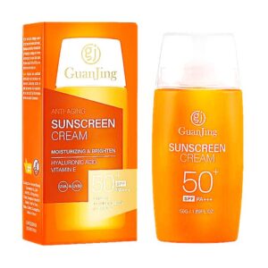 Protector solar en crema 50 SPF GUANJING caja naranja