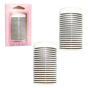 Set de 18 tiras de pegamento para pestañas RUKA BEAUTY caja rosada
