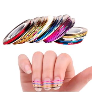 Cinta Adhesiva Para Decoración de Uñas En Colores Surtidos