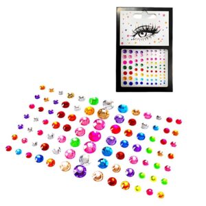 Plantilla de decoración perlas faciales de colores