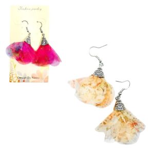 Aretes con Diseño de Flores en Colores Surtidos Fashion Jewerly