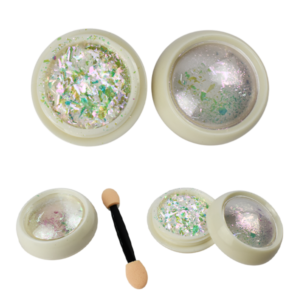 Decoracion para uñas empaque blanco circular con aplicador