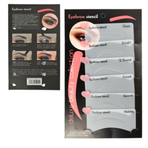 Molde para Cejas de 6 Distintos Estilos Deluxe Beauty