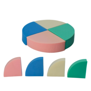 Esponja para Maquillaje Circular 4 pcs
