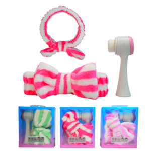 Set de limpieza facial Cepillo Exfoliante y Bandita