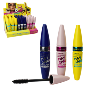 Mascaras de pestañas a prueba de agua caja amarilla MASCARA COSMETIC
