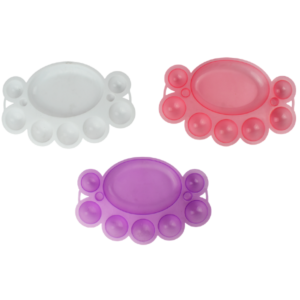 Paleta plastica para mezcla de maquillaje colores sutidos