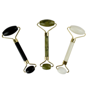 Rodillo masajeador facial doble de jade colores surtidos