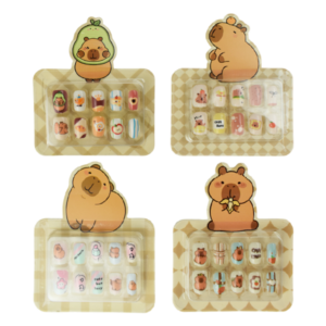 Set de uñas press on para niña diseño CAPI BARA SURTIDO