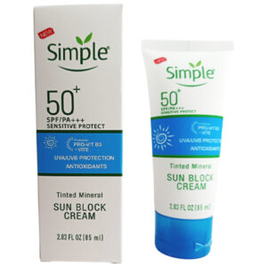 PROTECTOR SOLAR 50+ spf/pa +++ sensitive tinted mineral Simple