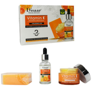 Set de 3 Piezas Para Cuidado de Rostro Con Extracto de Vitamina C Disaar