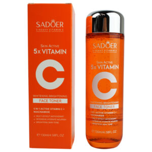Tónico facial blanqueador SADOER 5X con vitamina C (130 ml)