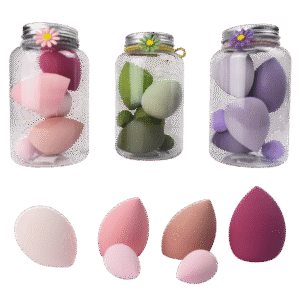 Paquete de Esponjas Engase forma de Tarro 6 pcs en Colores Surtidos