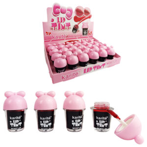 Tinte para Labios en presentación de Vaso con Moño de Karité