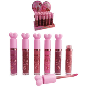 GLOSS KARITÉ, TONOS SURTIDOS CON MOTIVO VELVET SILKY CON TAPON  DE CORAZON